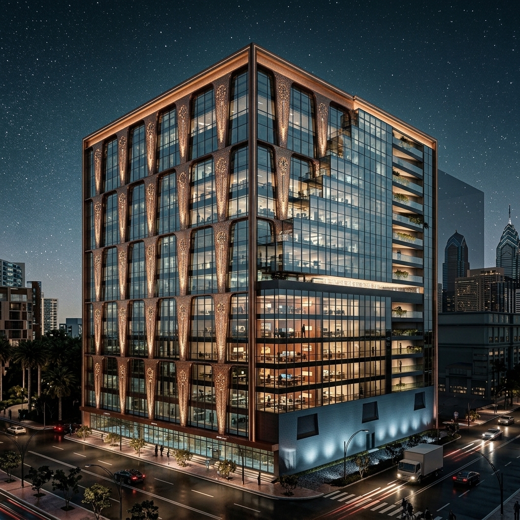 Building Night View